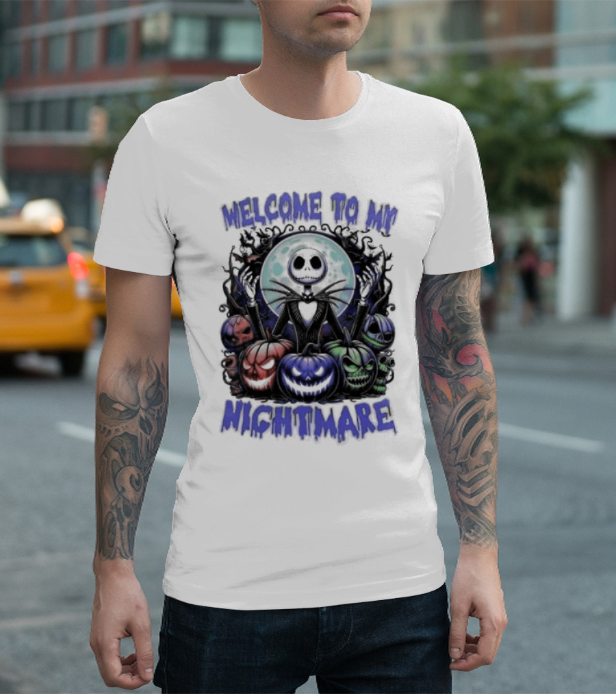 Welcome To My Nightmare Jack Skellington Halloween T-Shirt