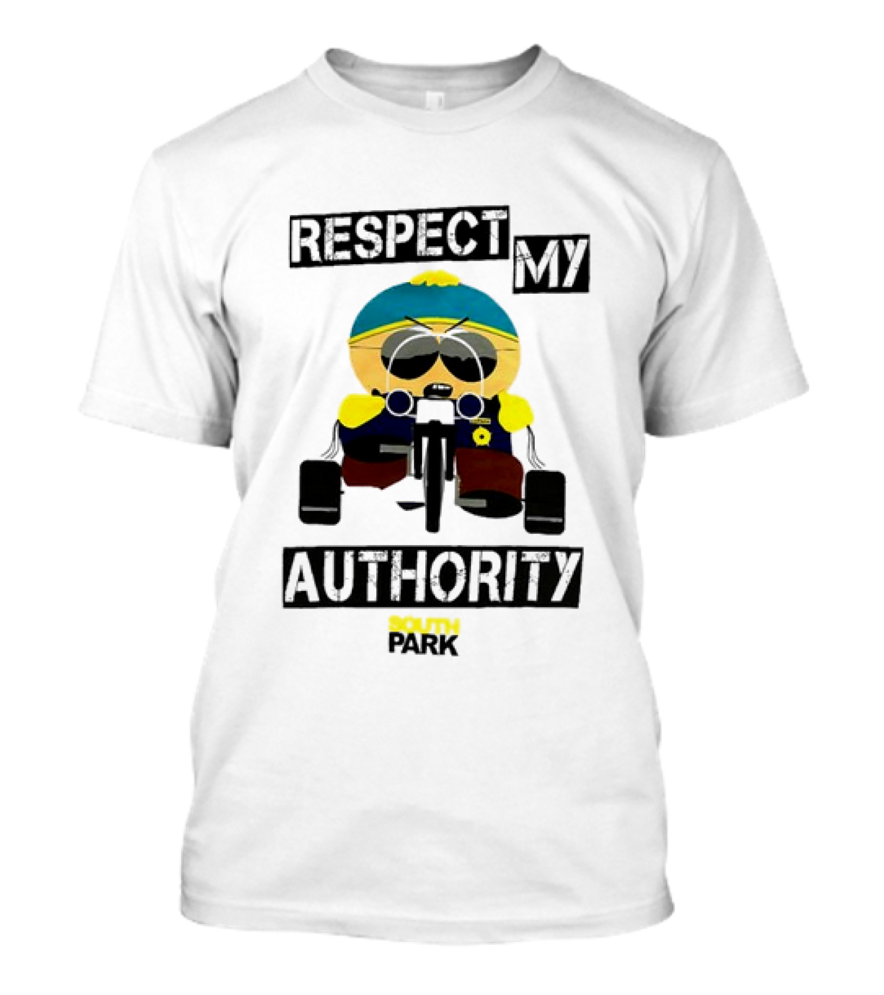 South Park Respect My Authority Cartman Riding Tricycle T-Shirt