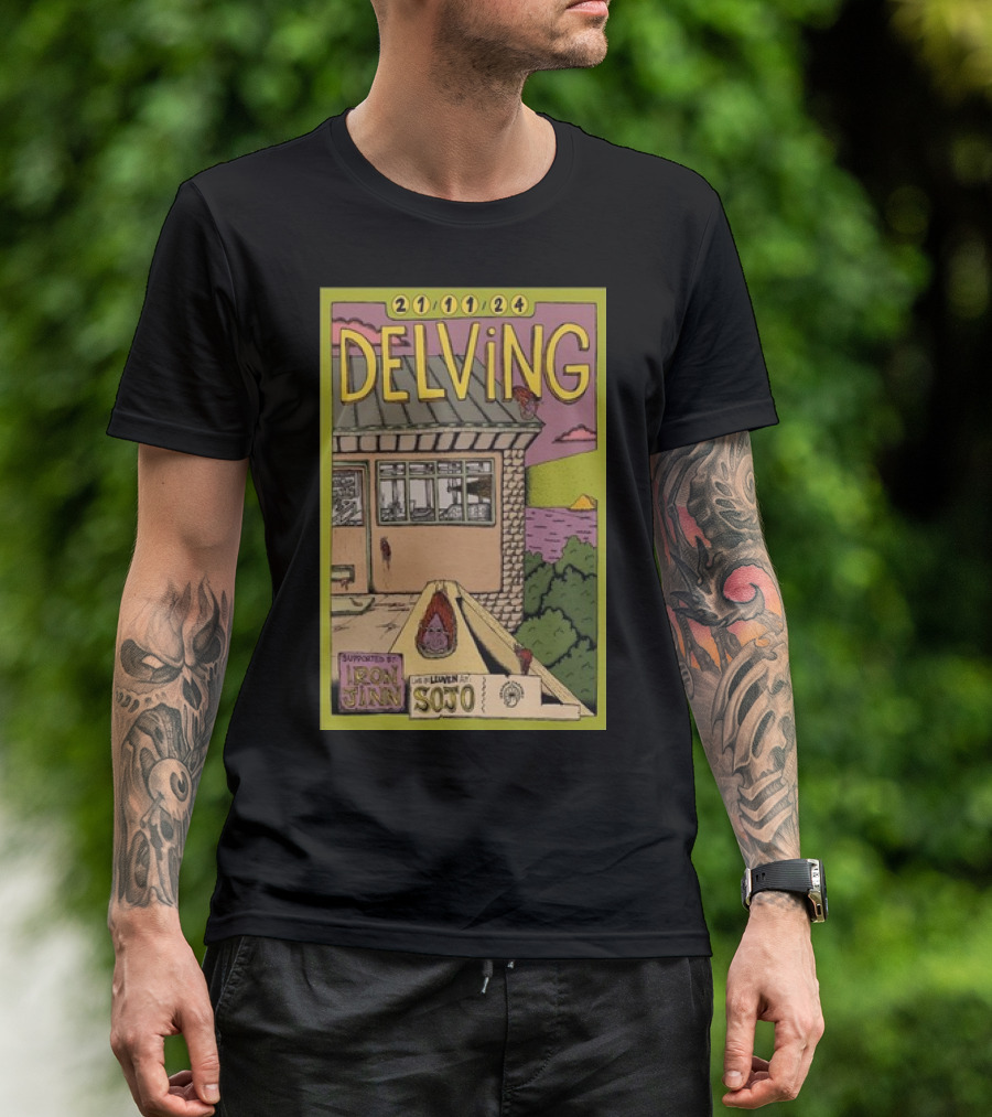 DELVING 21/11/24 Supported By Iron Jinn Live In Leuven At SOJO T-Shirt