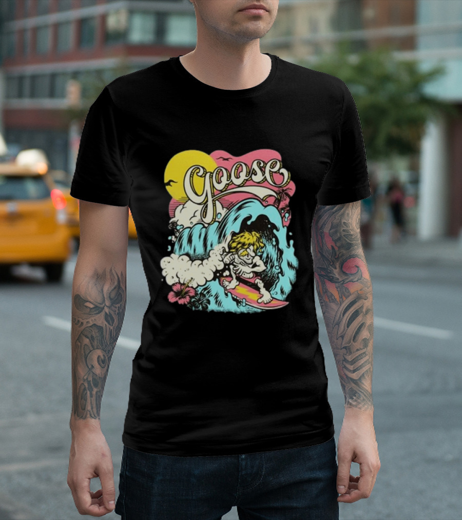 Goose September 26 2024 Surfing Event The Cal Coast Credit Union Open Air Theatre at SDSU San Diego CA Tour T-Shirt