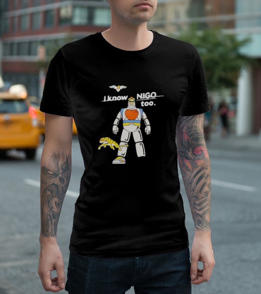 I know NIGO too Robot Heart Tiger Bird T-Shirt
