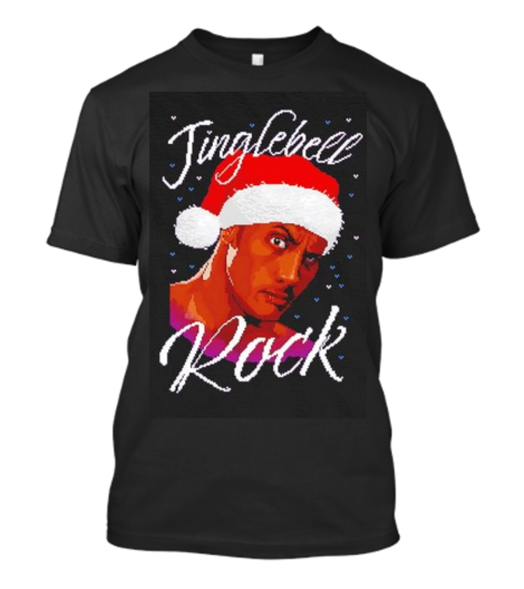 Jinglebell Rock Christmas Santa Hat T-Shirt