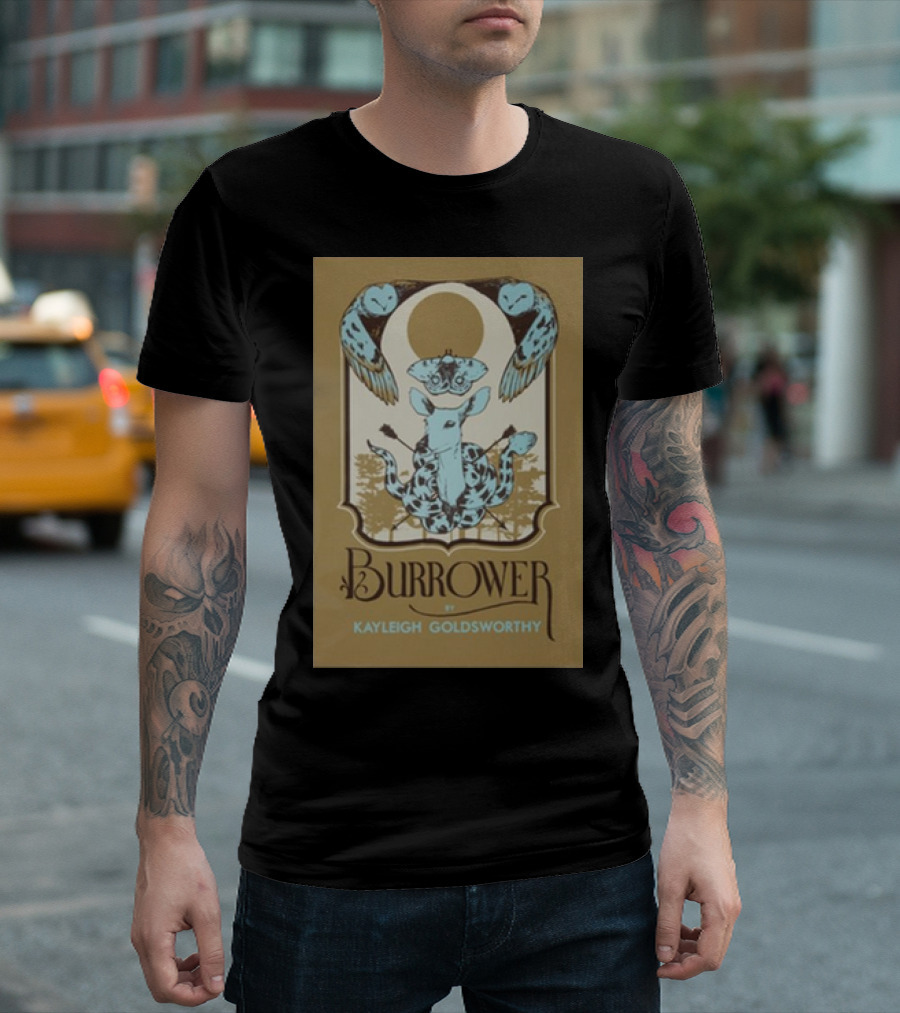 Burrower by Kayleigh Goldsworthy Owl and Giraffe T-Shirt