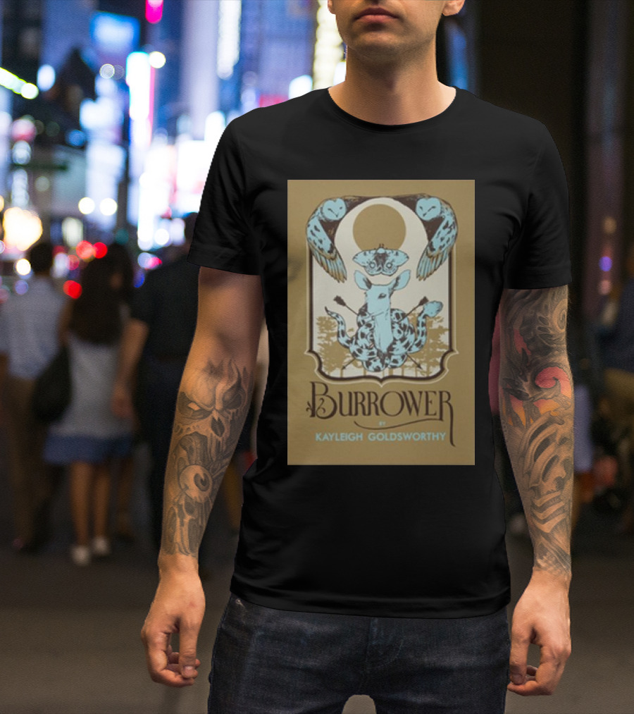 Burrower By Kayleigh Goldsworthy Owl And Giraffe T-Shirt