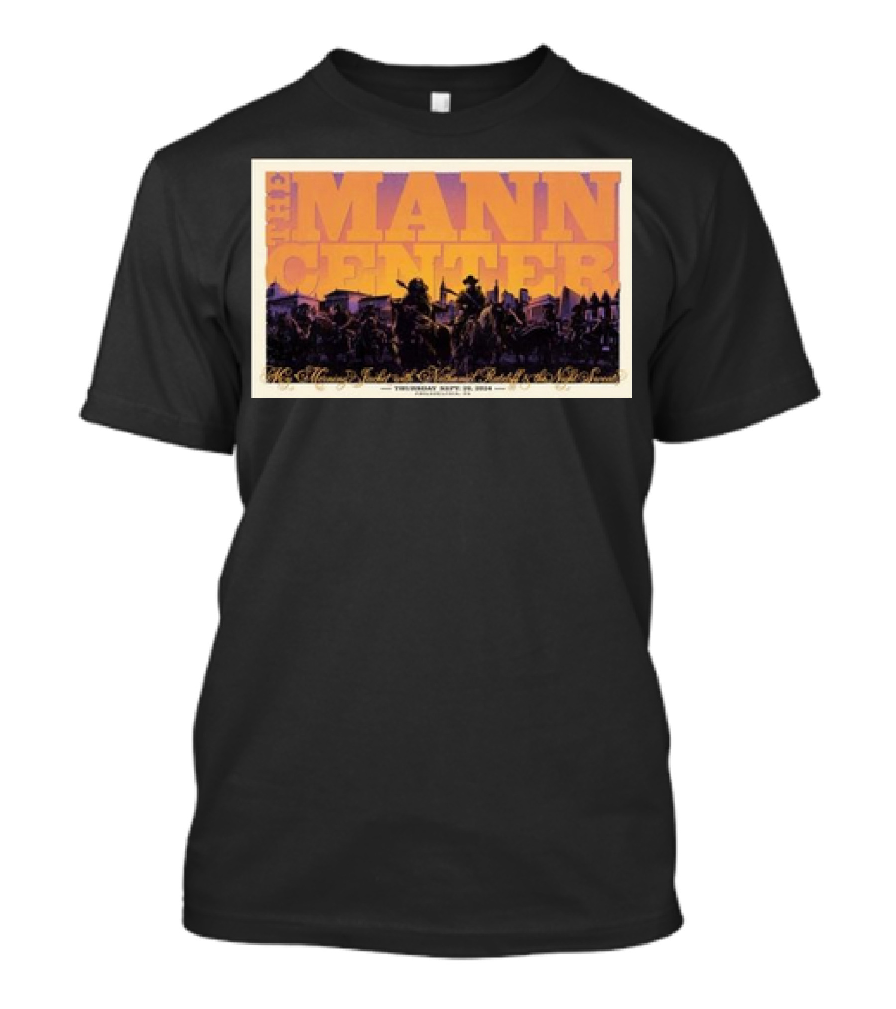 The Mann Center My Morning Jacket X Nathaniel Rateliff Live September 26 2024 Philadelphia PA T-Shirt