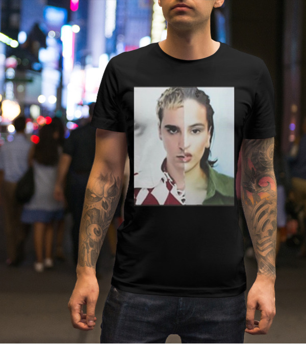 Rosalia Omega Split Face Artistic T-Shirt