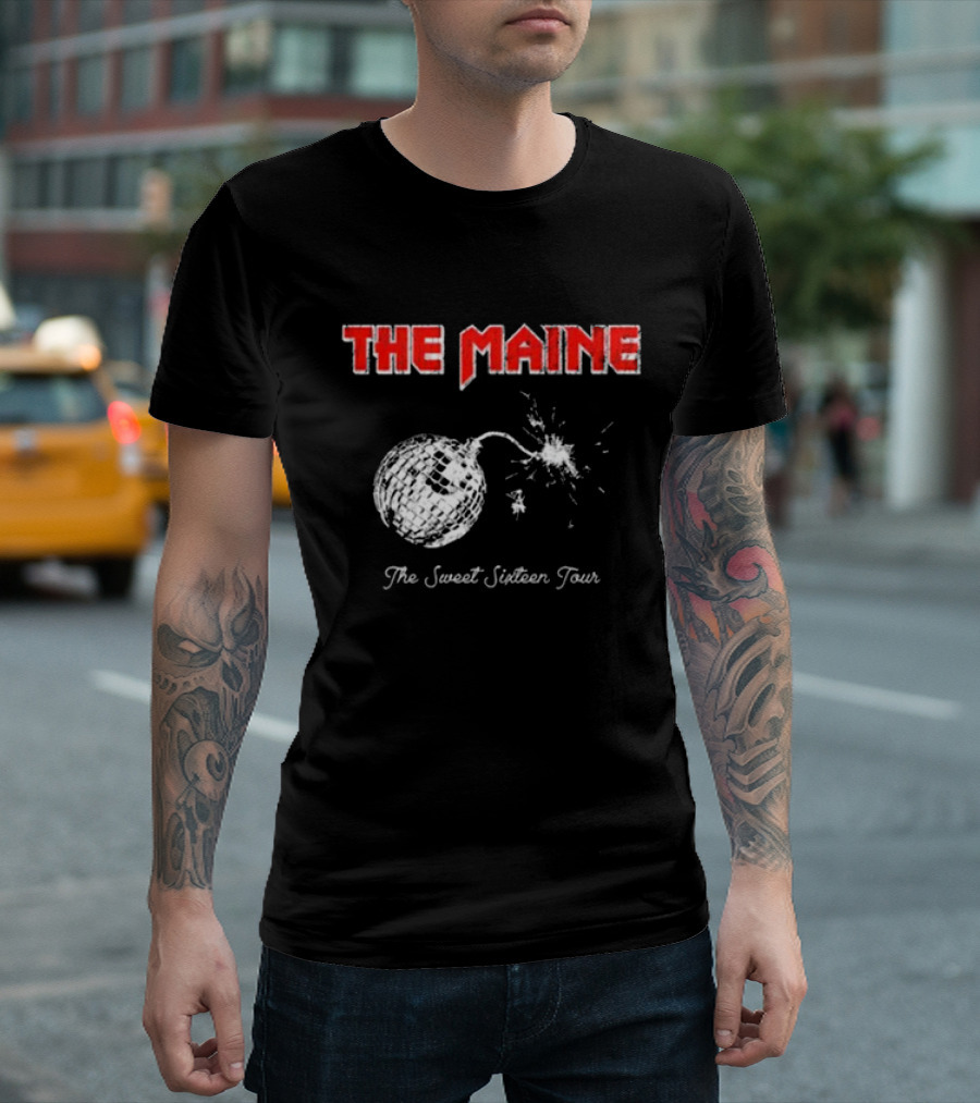 The Maine The Sweet Sixteen Tour Bomb Disco T-Shirt