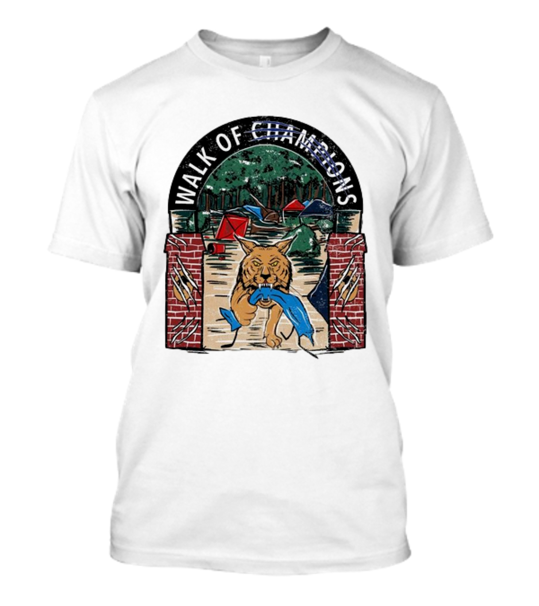 Walk Of Champions Wildcat Tent Scene T-Shirt