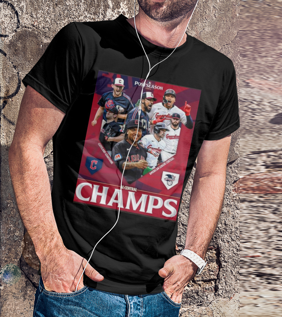 Cleveland Guardians Postseason AL Central Champs 2024 Baseball T-Shirt