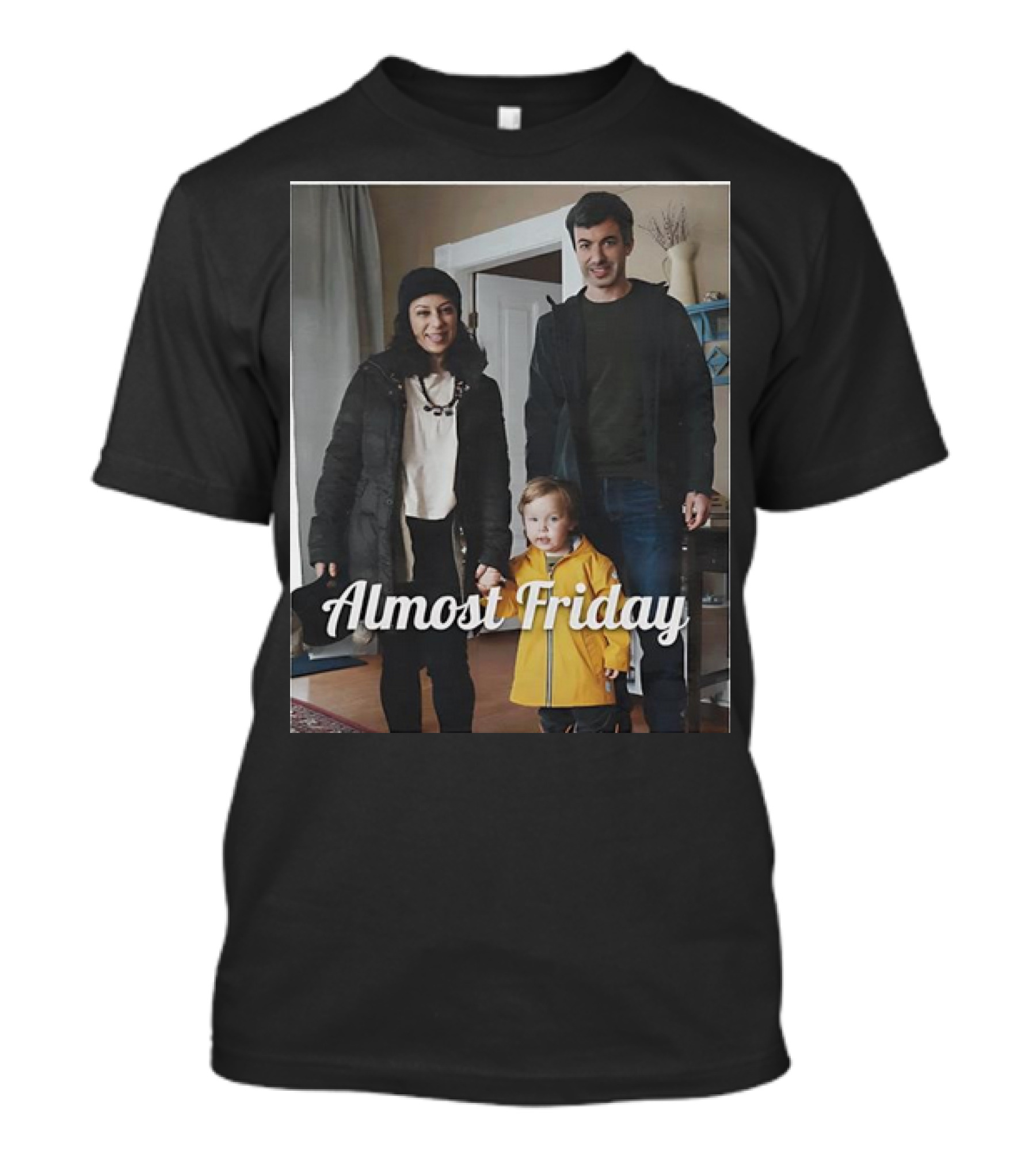 Nathan Fielder Family Almost Friday Cozy Home Scene T-Shirt