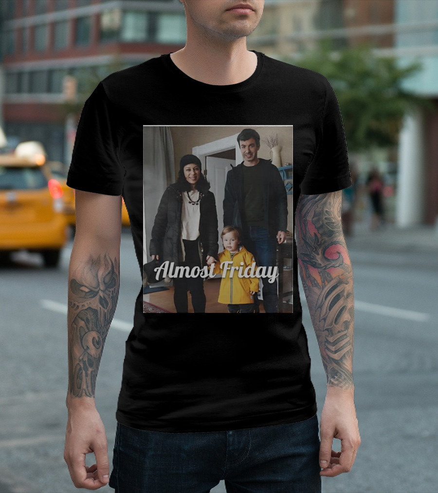 Nathan Fielder Family Almost Friday Cozy Home Scene T-Shirt