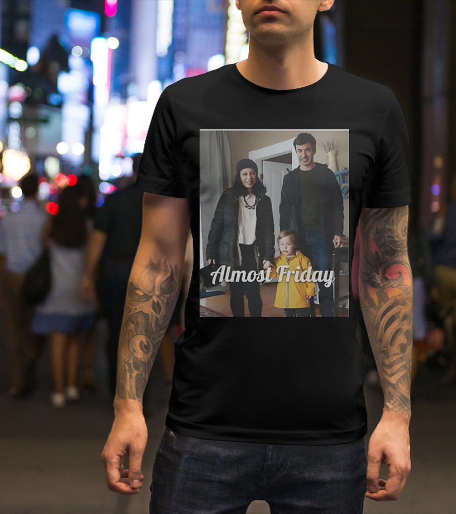 Nathan Fielder Family Almost Friday Cozy Home Scene T-Shirt