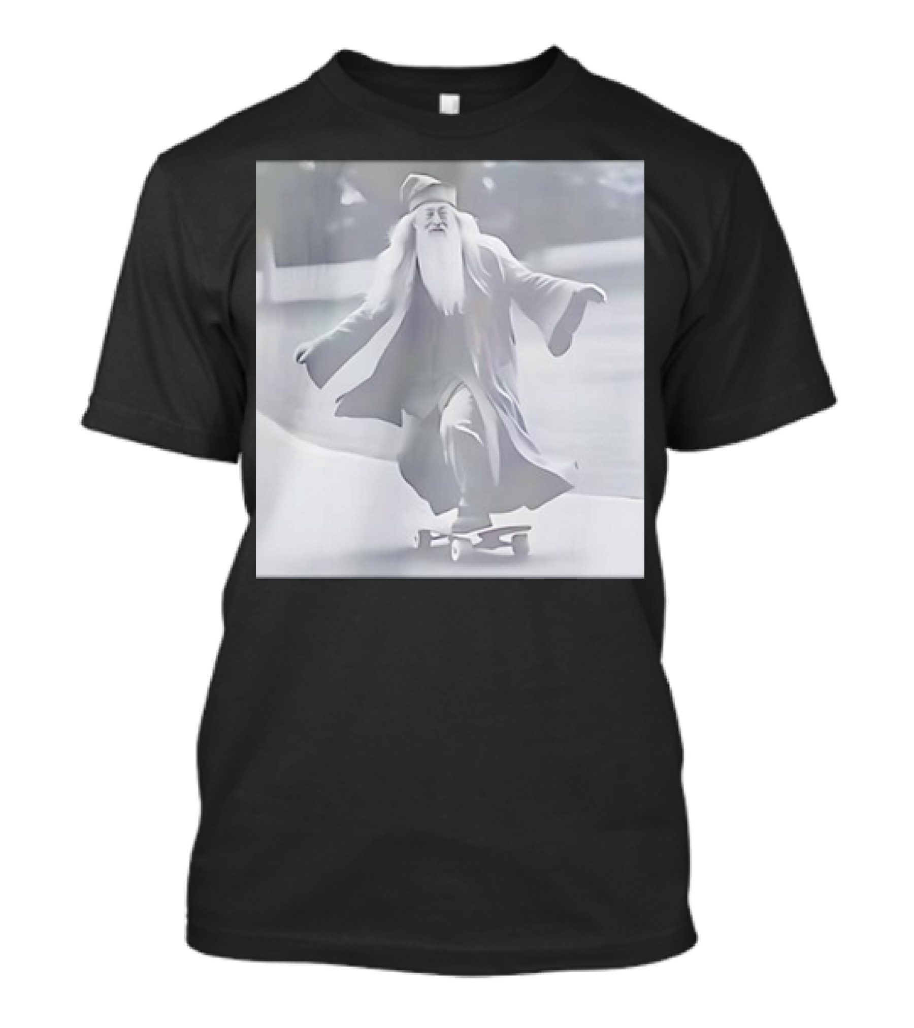 Skateboarding Wizard Professor Skateboard Adventure T-Shirt