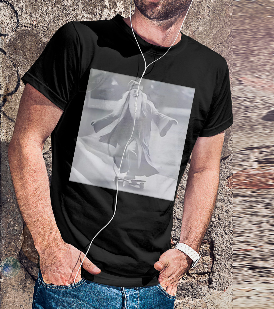 Skateboarding Wizard Professor Skateboard Adventure T-Shirt