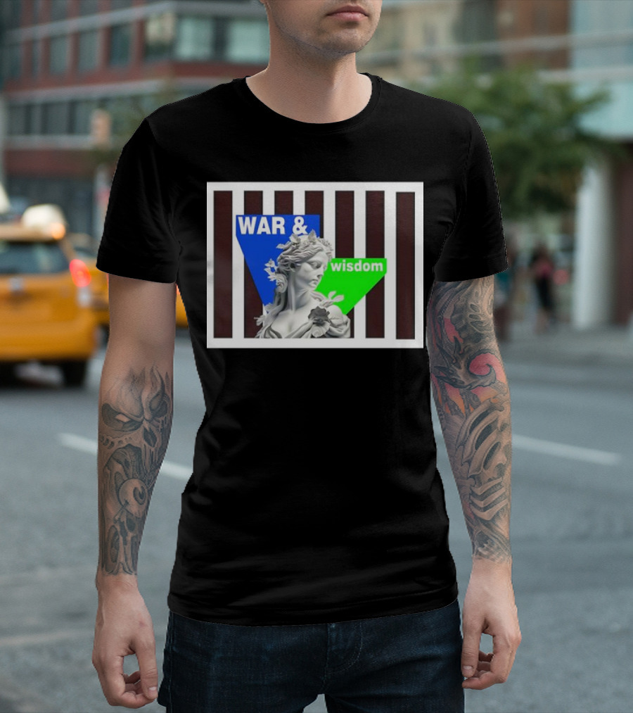 War and Wisdom Statue T-Shirt