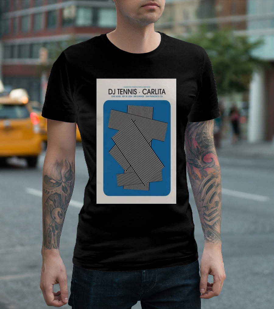 DJ Tennis x Carlita Live at 888 Garage San Francisco September 28 2024 Portola After Party T-Shirt