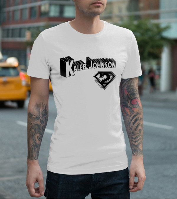 Kaleb Johnson Superhero Logo 2 Typography T-Shirt