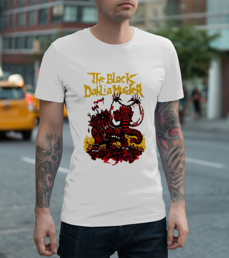 The Black Dahlia Murder Red Mammoth Battle Scene T-Shirt