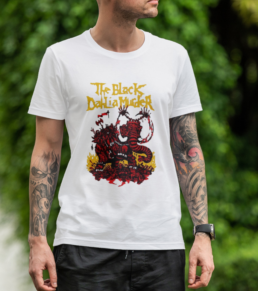 The Black Dahlia Murder Red Mammoth Battle Scene T-Shirt