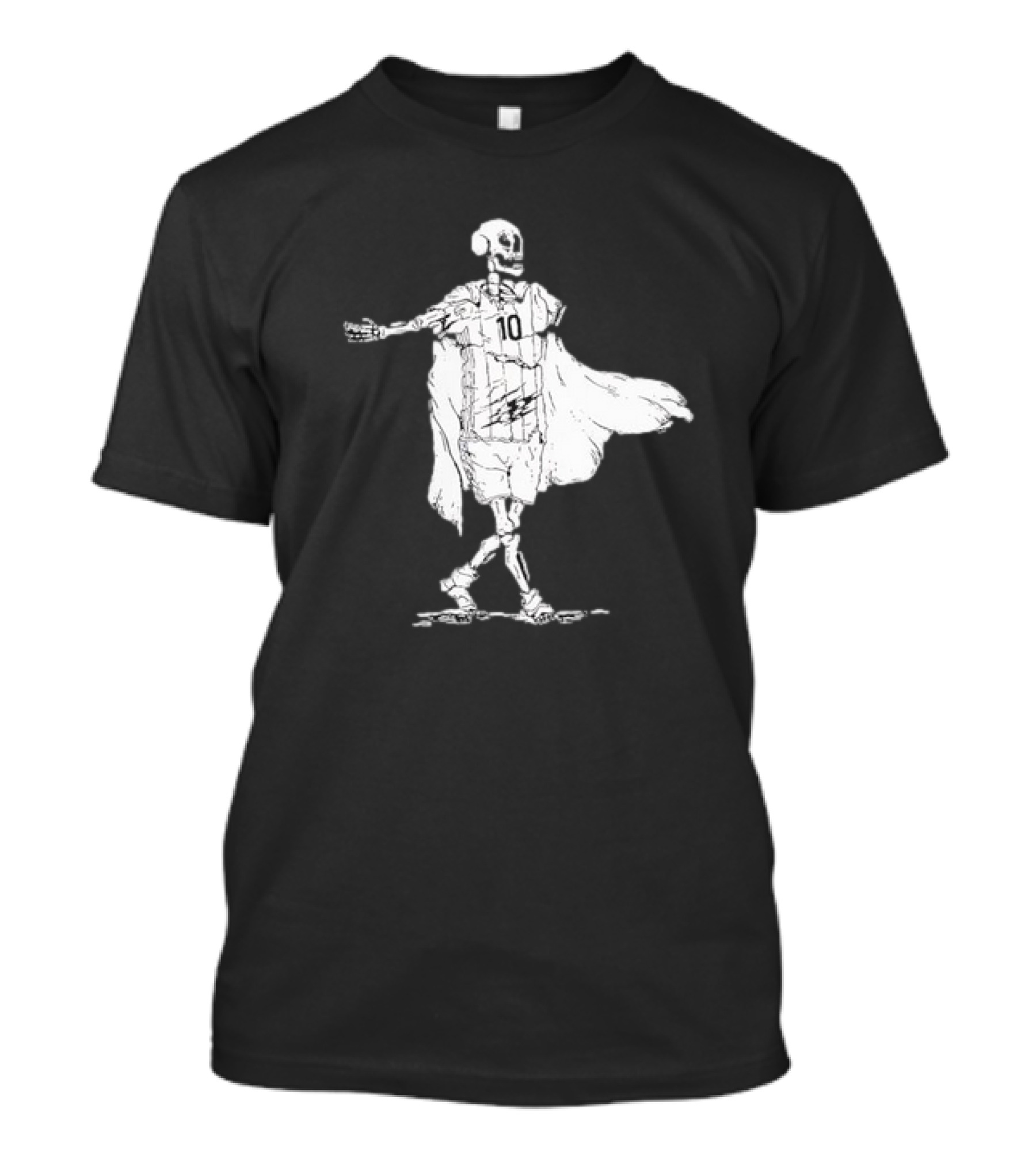 Lionel Messi Skeleton 10 Football T-Shirt
