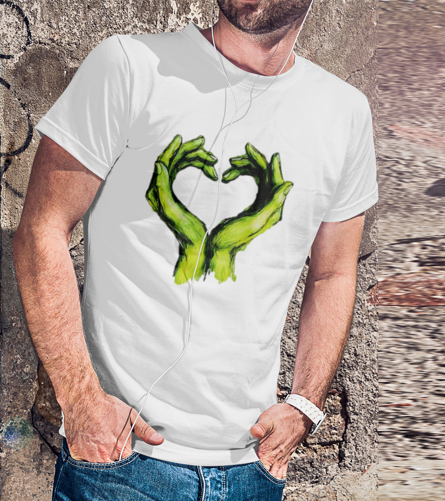 Green Hands Heart Love T-Shirt