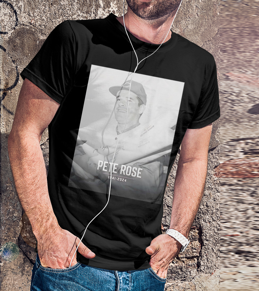 Cincinnati Reds Pete Rose 1941-2024 Thank You For Memories T-Shirt