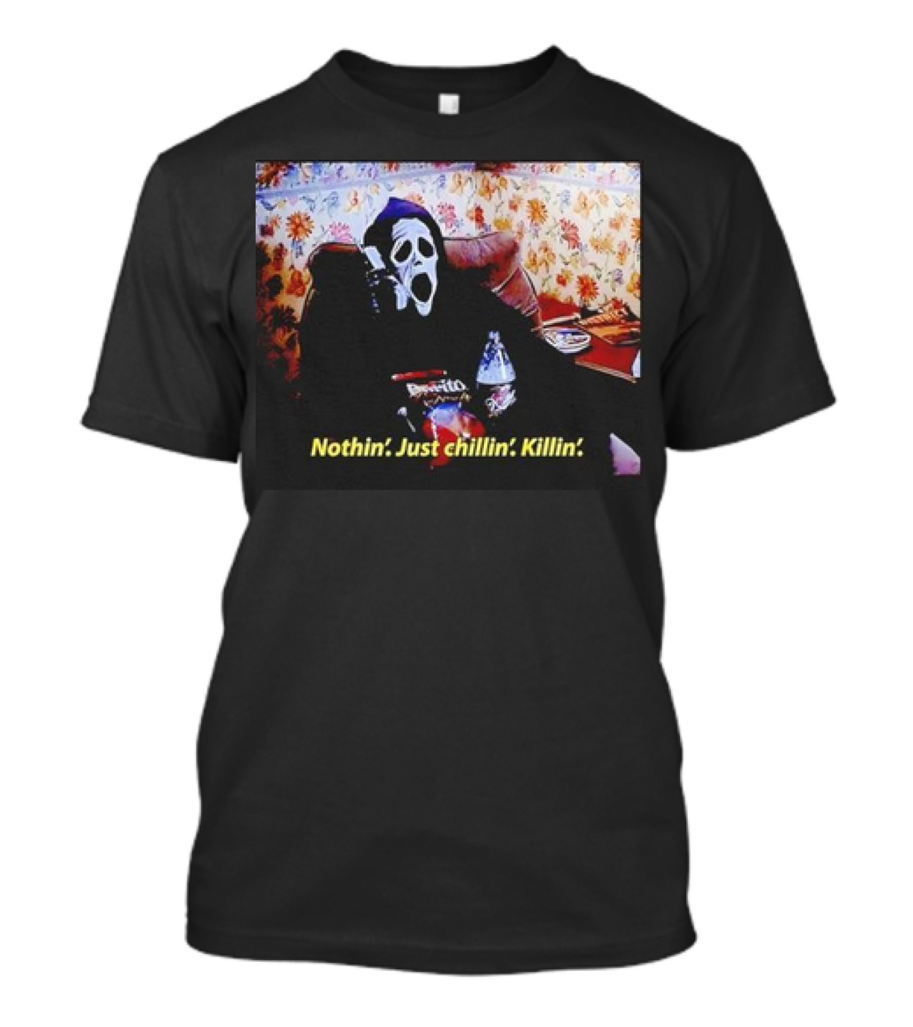Ghostface Nothin’ Just Chillin’ Killin’ Spooktober T-Shirt