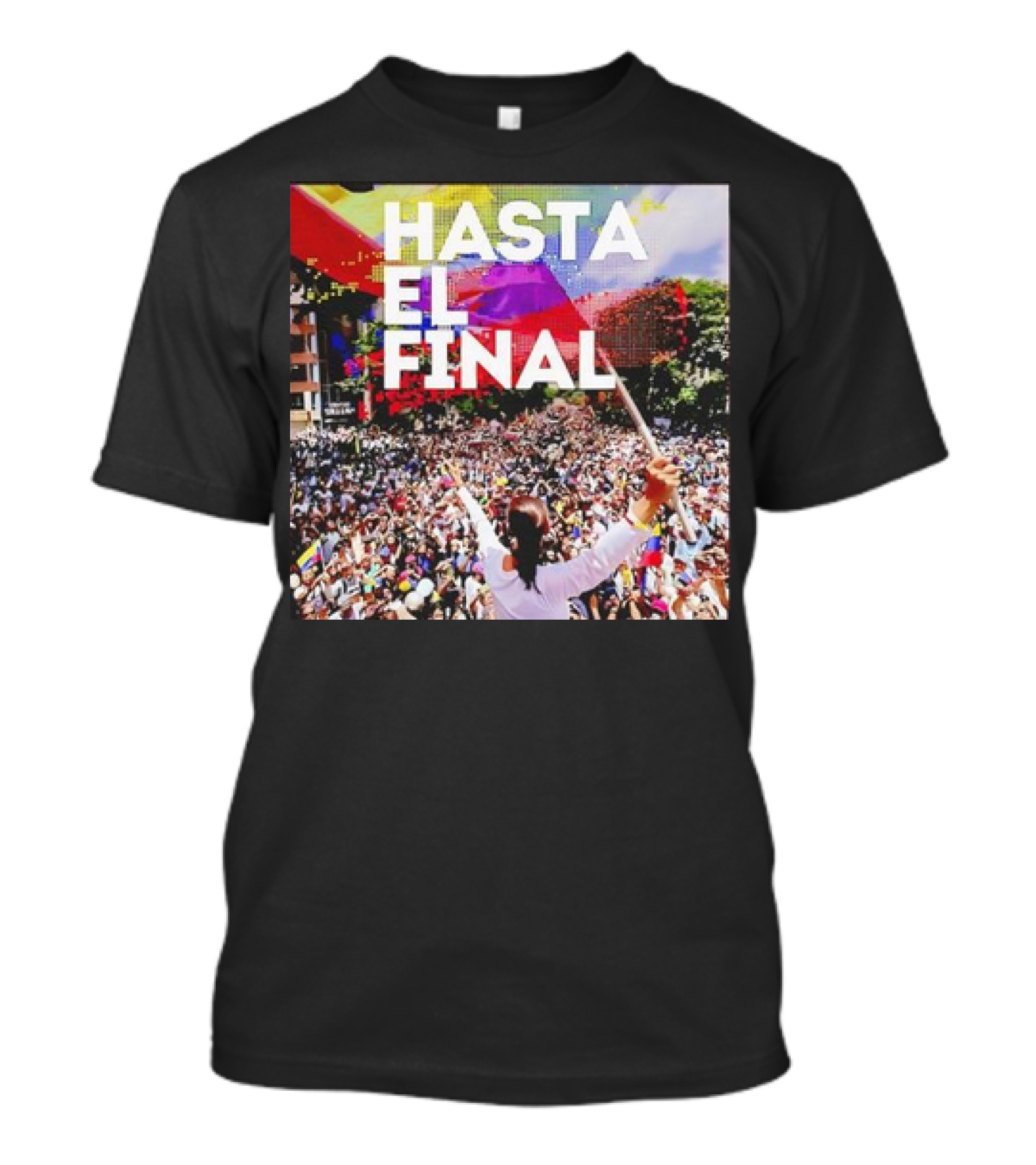 HASTA EL FINAL Venezuela MaríA Corina Machado Crowd Rally T-Shirt
