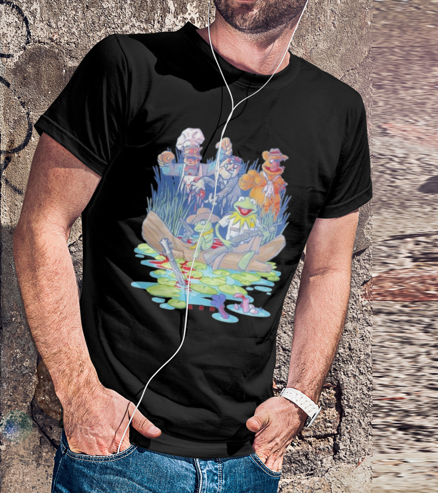 Walking Dead Muppets Parody Swamp Boat Adventure T-Shirt