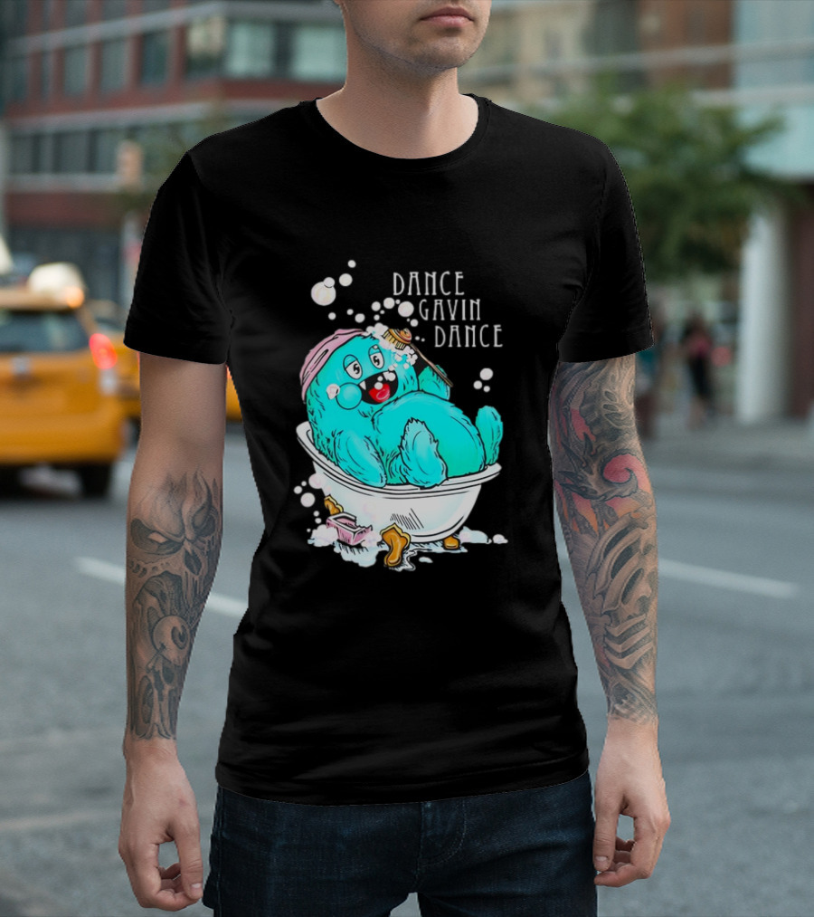 Dance Gavin Dance Band Happy Gobby In Bathtub T-Shirt