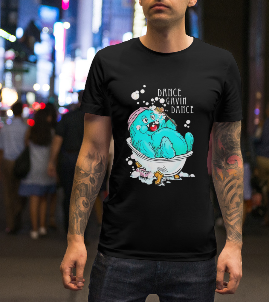 Dance Gavin Dance Band Happy Gobby In Bathtub T-Shirt