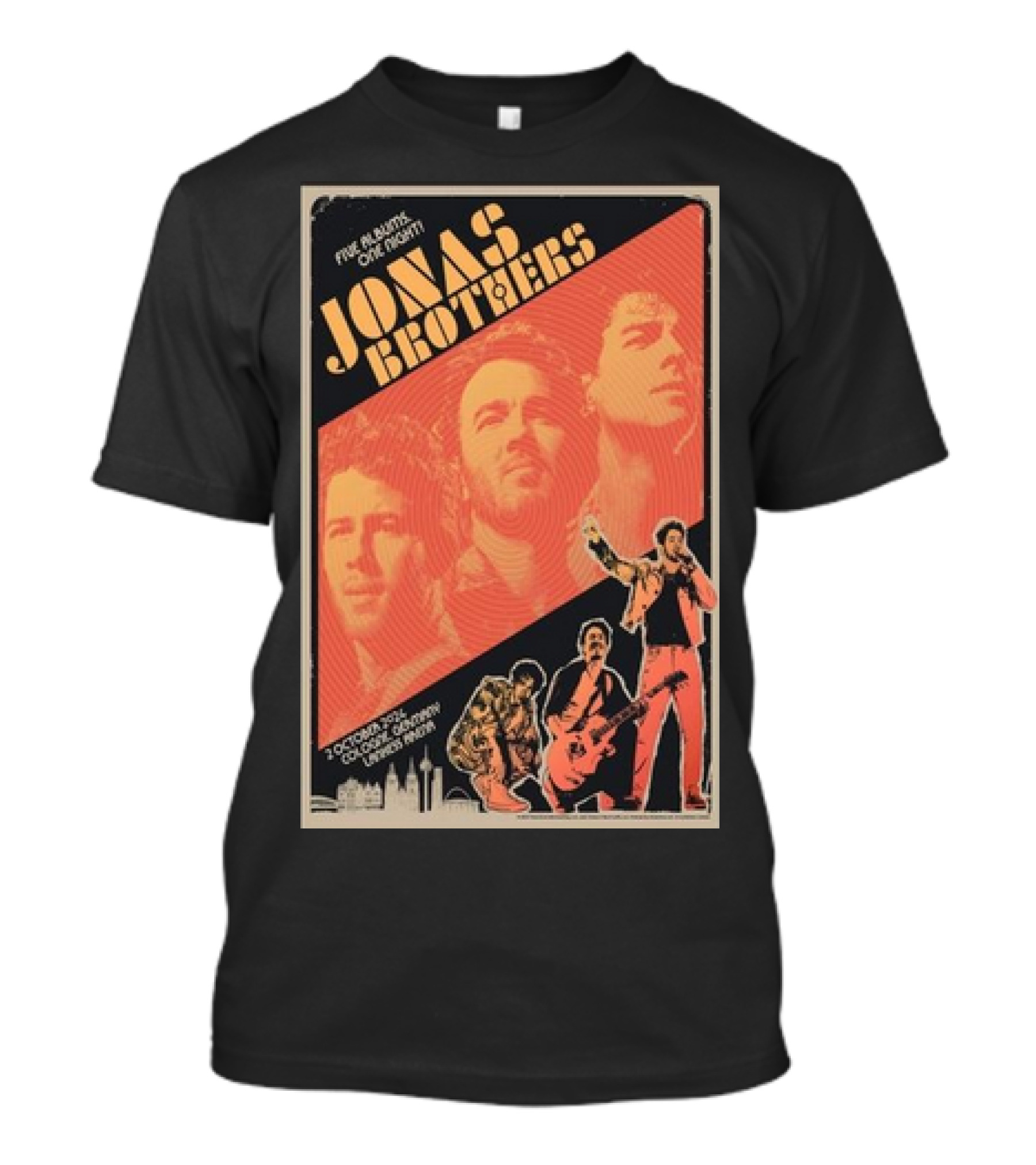 Jonas Brothers Five Albums One Night October 2, 2024 Lanxess Arena Cologne Germany T-Shirt