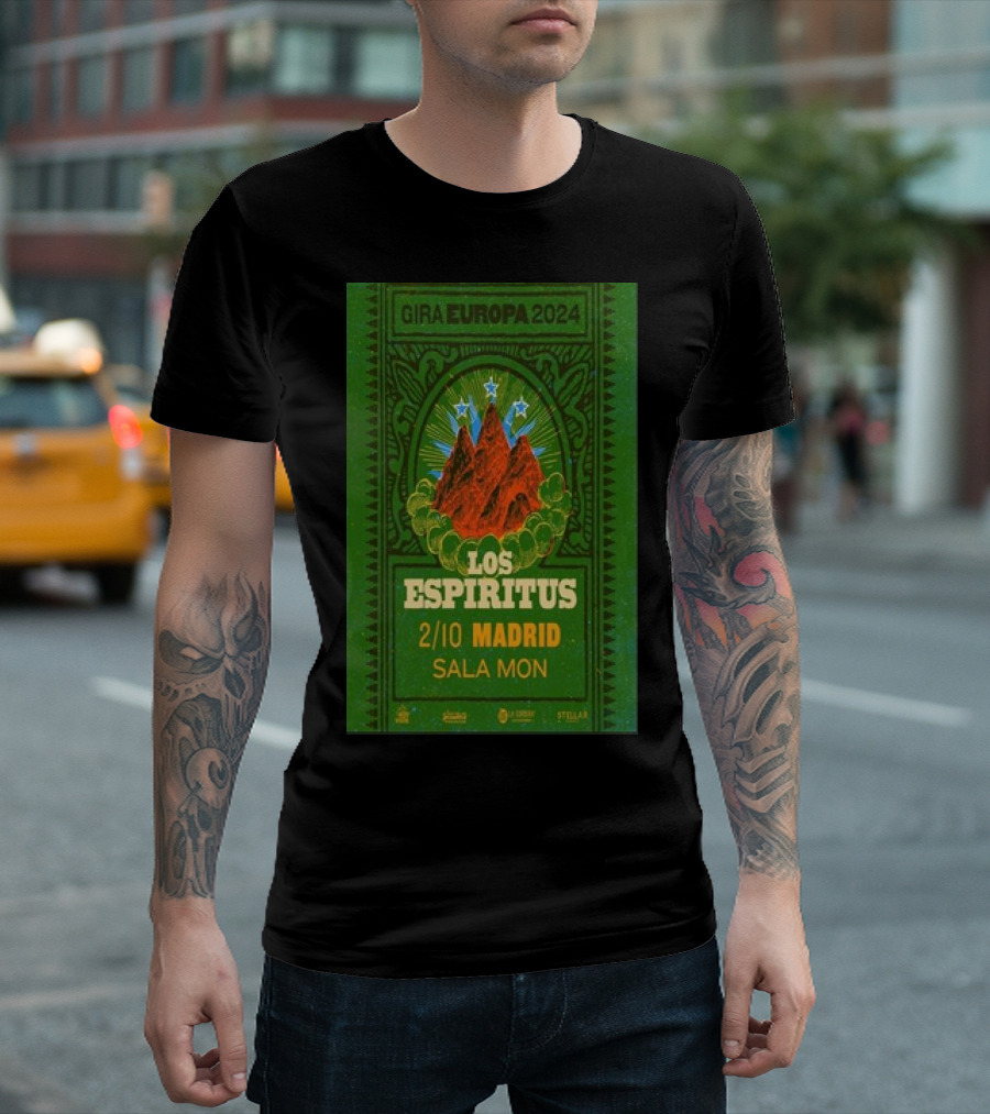 Los Espíritus Gira Europa 2024 October 02 Sala MON Madrid Event T-Shirt