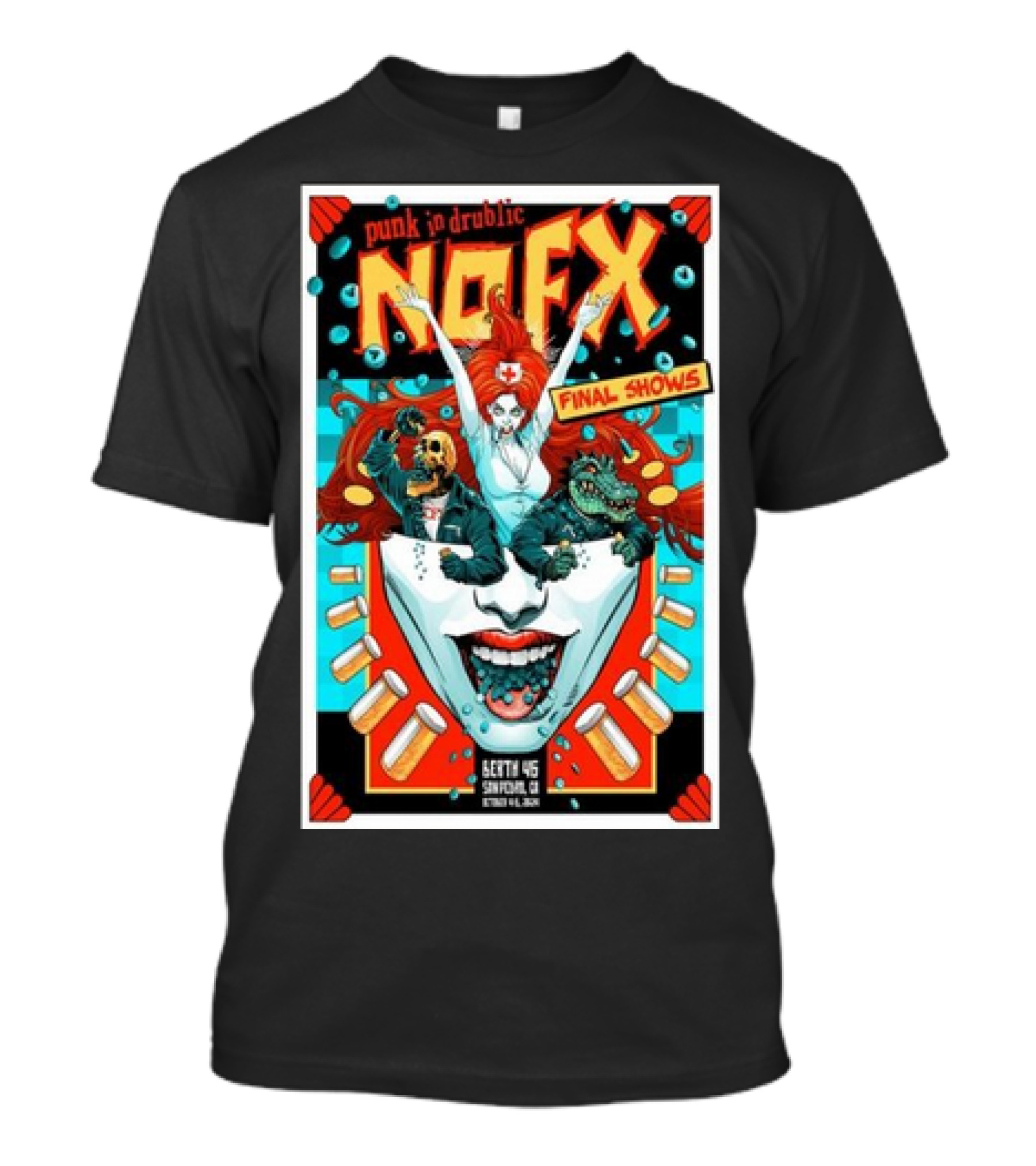 NOFX Punk In Drublic Final Shows October 4-6 2024 Berth 46 San Pedro CA T-Shirt
