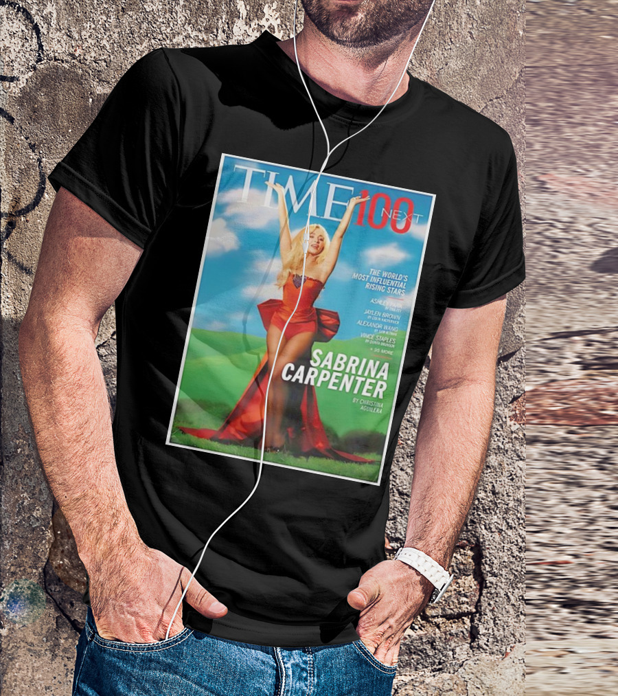 TIME 100 Next The World's Most Influential Rising Stars Sabrina Carpenter By Christina Aguilera T-Shirt