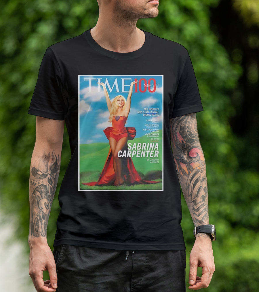 TIME 100 Next The World's Most Influential Rising Stars Sabrina Carpenter By Christina Aguilera T-Shirt