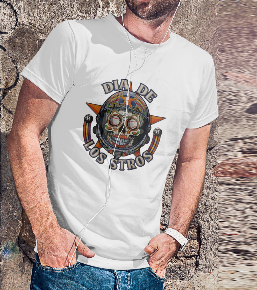 Día De Los Stros Sugar Skull Houston Astros T-Shirt