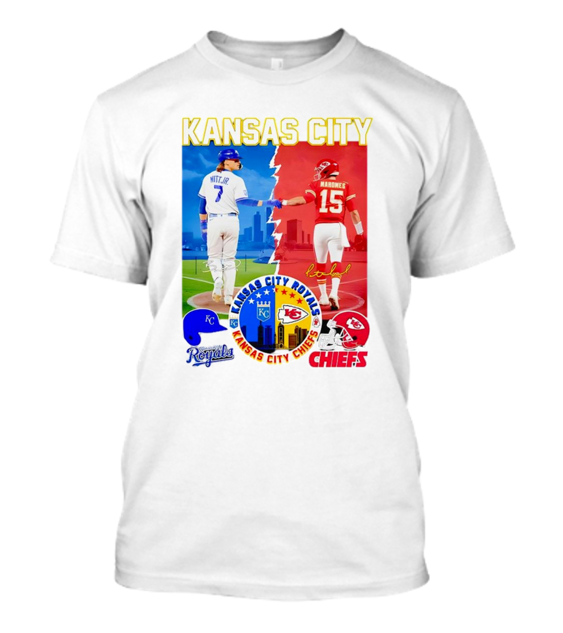 Kansas City Mahomes Chiefs Royals Witt Jr. T-Shirt