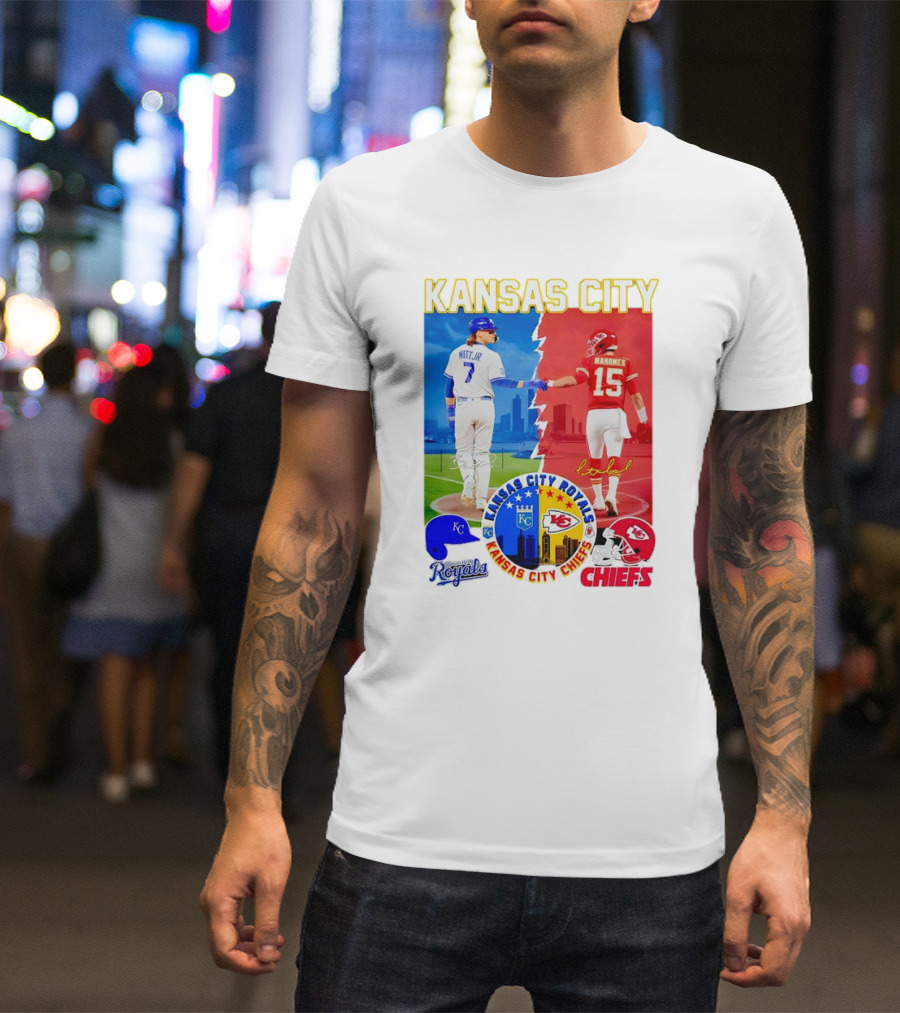 Kansas City Mahomes Chiefs Royals Witt Jr. T-Shirt