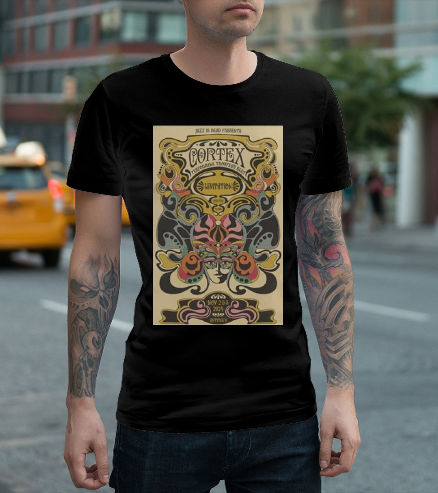 Jazz Is Dead Presents Cortex Featuring Troupeau Bleu LEVITATION Nov 2-3 2024 Austin Texas Utopia T-Shirt