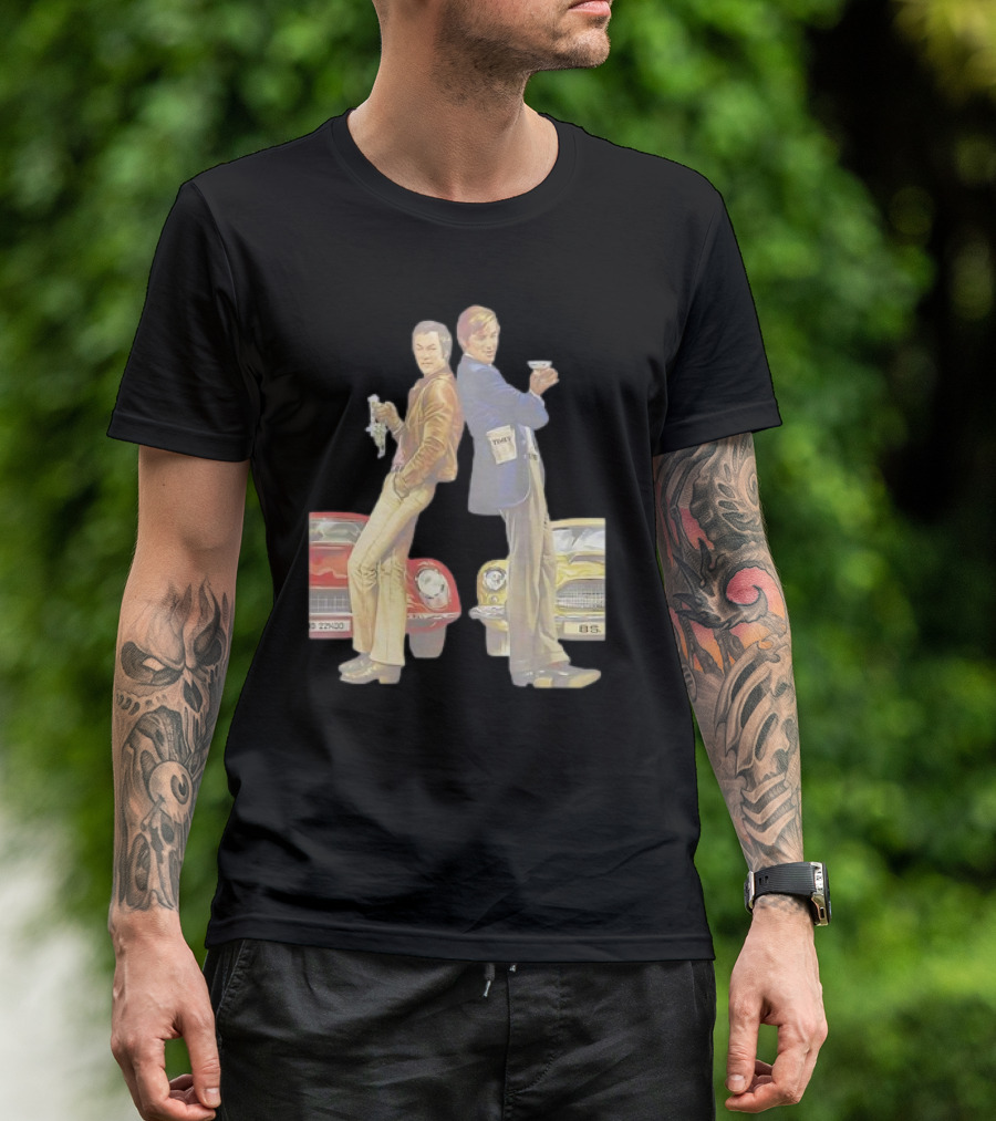 Retro The Persuaders Vintage TV Series Classic Cool Style With Cars T-Shirt