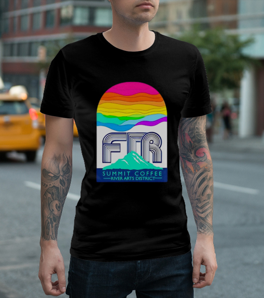 Summit Coffee River Arts District FTR Rainbow Arch Mountain Available Until October 31st, T-Shirt