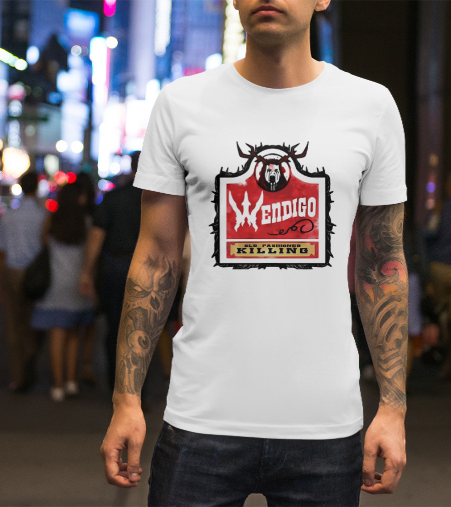 Mongrel Tees Wendigo Old Fashioned Killing Retro T-Shirt