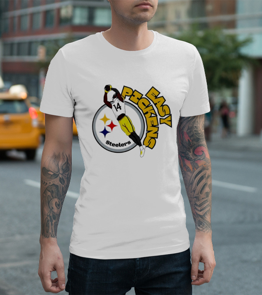 Easy Pickens Steelers Pittsburgh Football Dog Pet T-Shirt