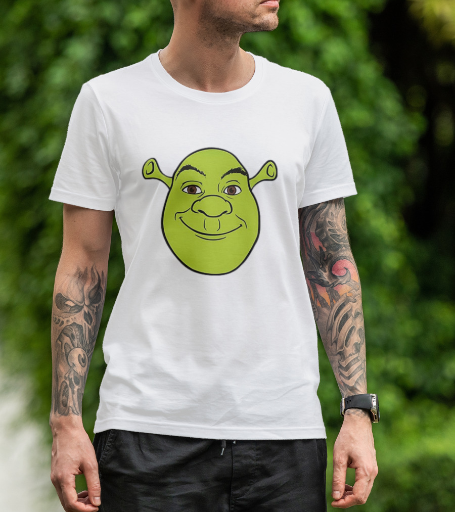 Shrek Big Face Smile Iconic Character Recognition T-Shirt