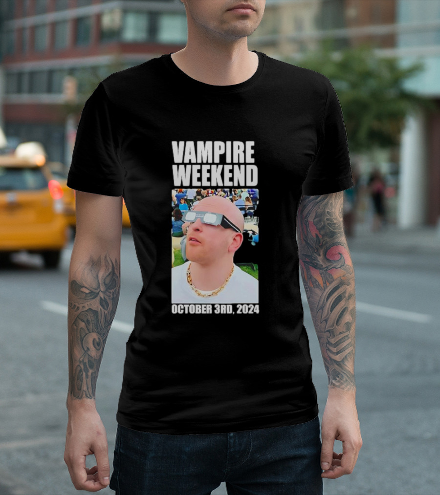 Vampire Weekend October 3rd 2024 Face Rapper Queens Despot Only Time Was Again Us T-Shirt
