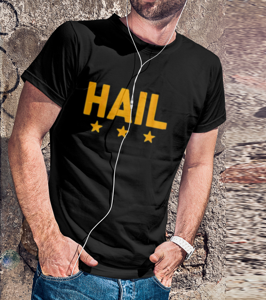 Hail Washington, D.C. Football Stars Three Yellow Stars T-Shirt