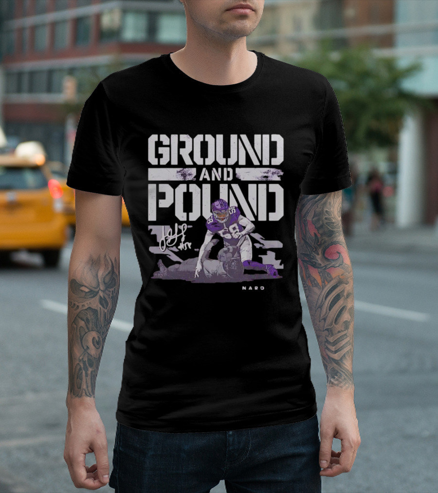Ground And Pound Jonathan Greenard Minnesota Vikings NFL Vintage Football T-Shirt