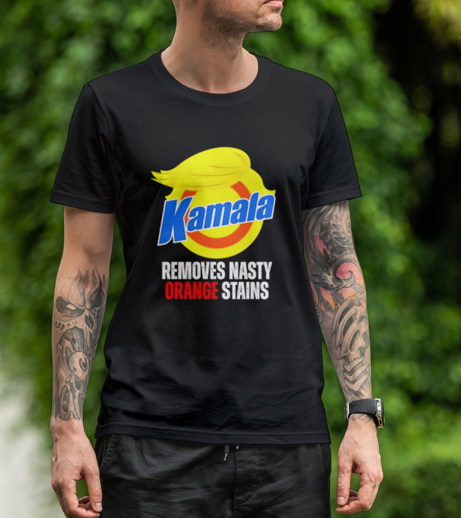 Kamala Removes Nasty Orange Stains Antitrump T-Shirt