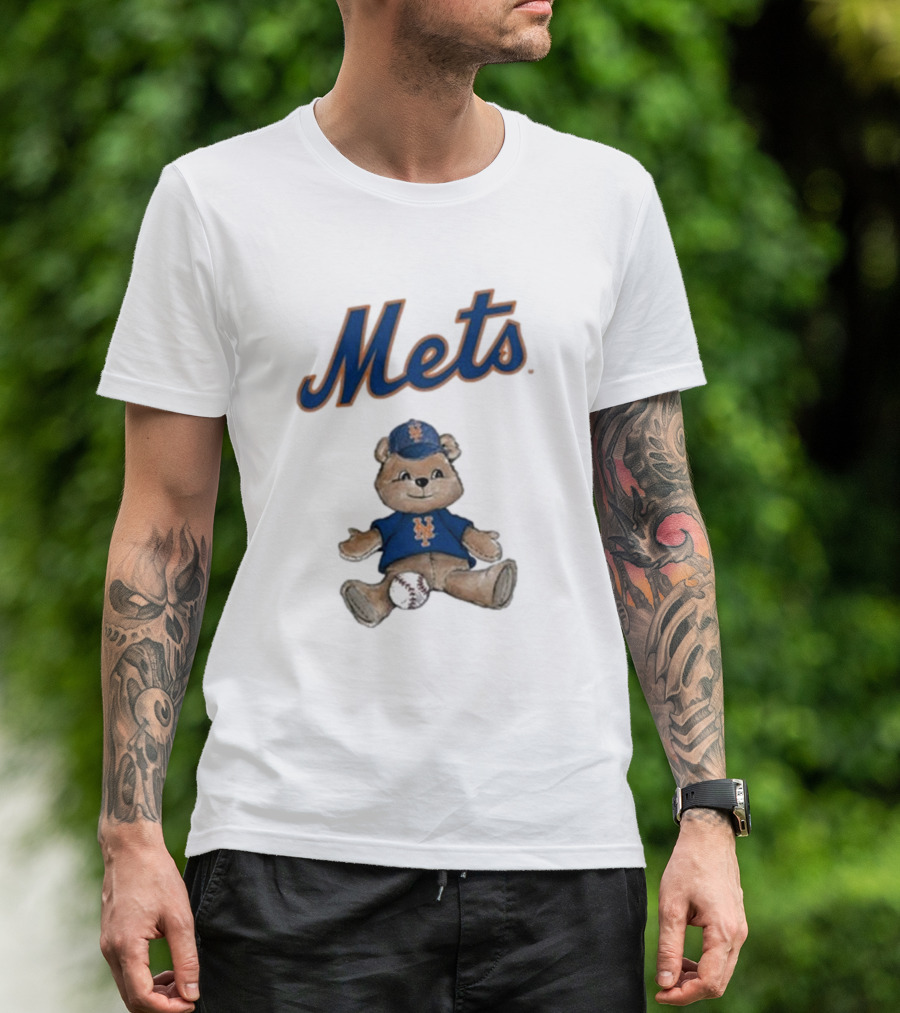 New York Mets Teddy Bear With Baseball T-Shirt